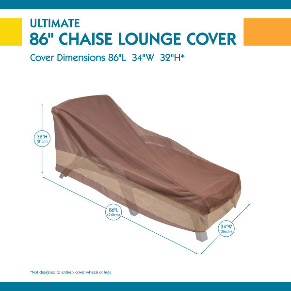 84 in. L Patio Chaise Duck Covers Ultimate Lounge Cover - Image 3